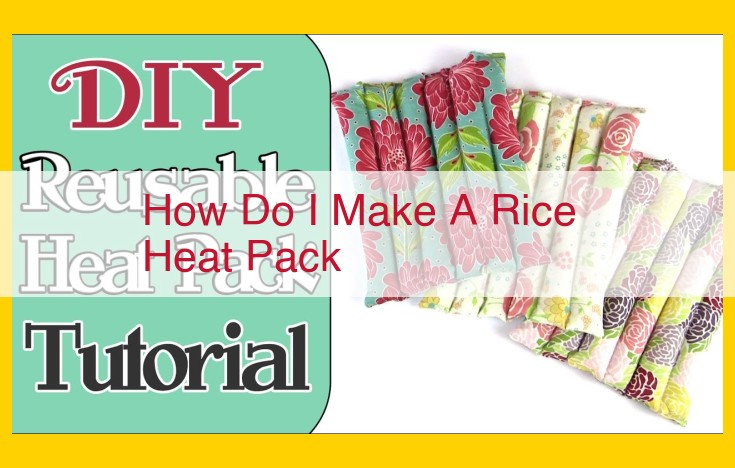 Therapeutic Rice Heat Packs: Microwaveable Relief for Pain and Muscles