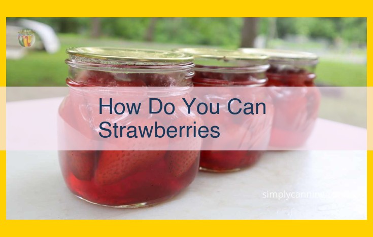 Strawberry Canning: Preserve Summer's Flavors for Year-Round Enjoyment