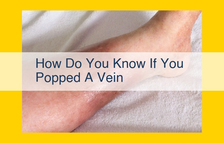 How to Know If You Popped a Vein During Phlebotomy: Signs and Prevention Measures