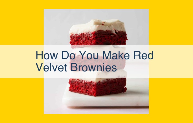 Easy Homemade Red Velvet Brownies: Indulge in Decadent Indulgence