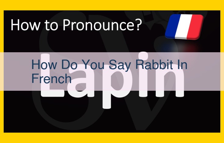 Discover the French Word for "Rabbit": "Lapin" and Its Cultural Significance