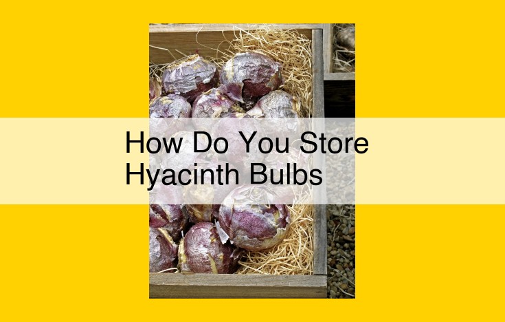 Store Hyacinth Bulbs: Essential Tips for Optimal Preservation