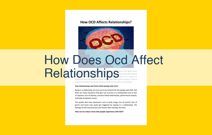 How OCD Affects Relationships: Challenges, Support, and Treatment