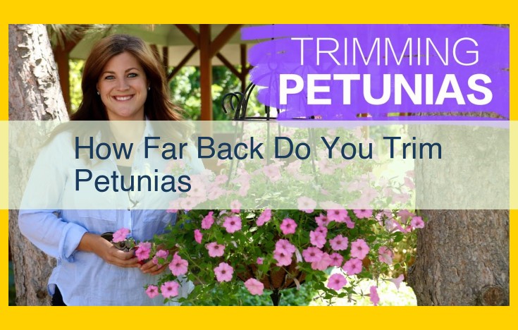 Boost Petunia Bloom: A Comprehensive Guide to Deadheading and Stem Pruning