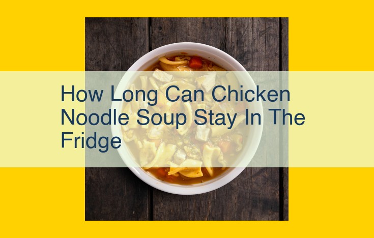 Maximize Shelf Life of Chicken Noodle Soup: Refrigerator Storage Guide