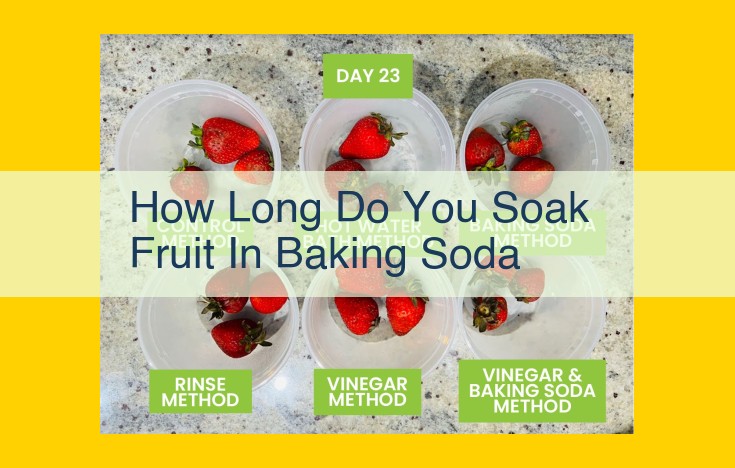 Ultimate Guide to Using Baking Soda for Fruit Cleaning and Preservation: Unlocking Health and Flavor