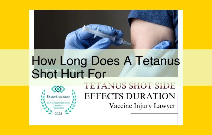 Tetanus Shot Pain: Duration, Symptoms, and Individual Variability