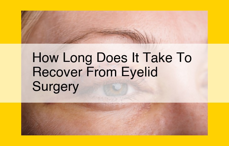 Eyelid Surgery Recovery Timelines: A Comprehensive Guide