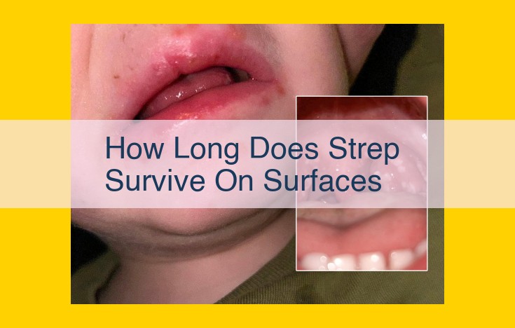 Streptococcus Survival on Surfaces: Duration and Implications for Infection Control