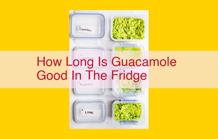 Guacamole Freshness Guide: Optimal Storage Duration and Spoilage Prevention Tips