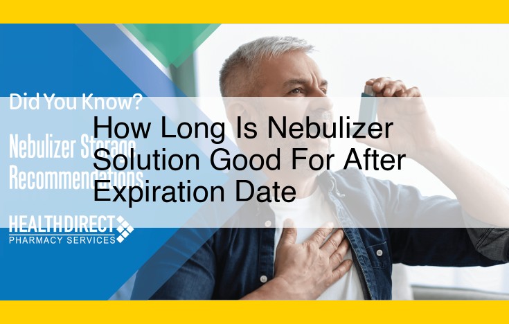 Nebulizer Solution Shelf Life: Understanding Stability Beyond Expiration Dates