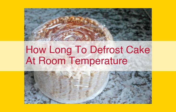 How to Defrost a Cake at Room Temperature: The Ultimate Guide for Perfect Results