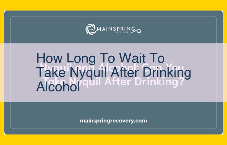 Avoid Nyquil After Alcohol: Guidelines for Healthcare Providers and Patients