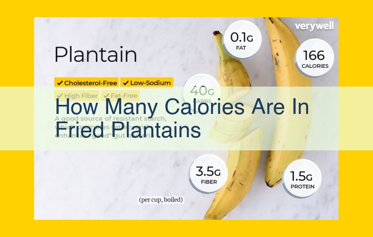 Explore the Calories in Fried Plantains: A Comprehensive Guide