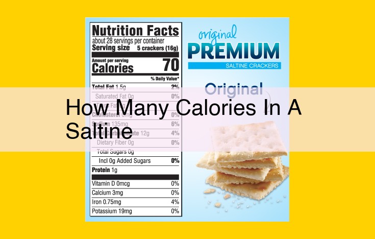 Saltines vs. Crackers: Decoding Nutrition, Sodium, Calories, and Snacking Wisdom