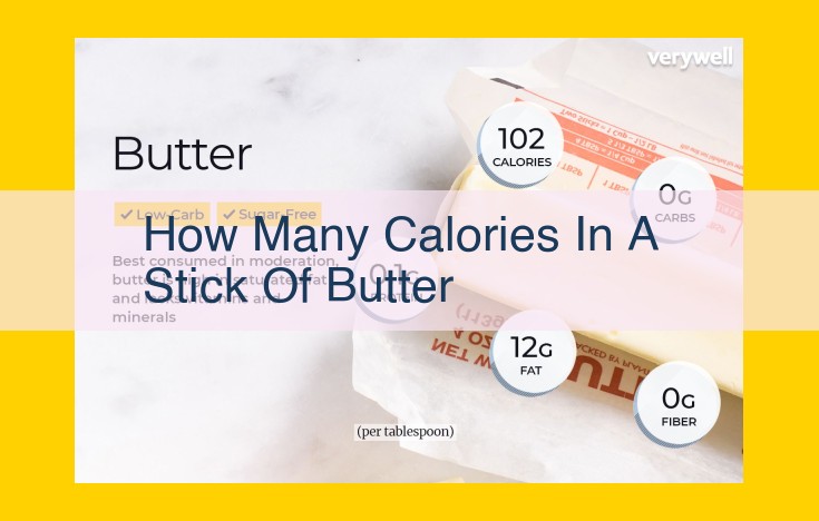 How Many Calories in a Stick of Butter: Comprehensive Guide for Dieters