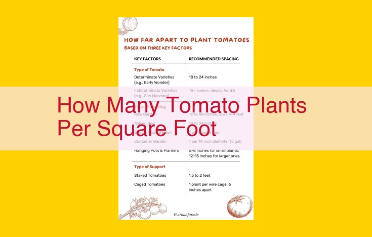 Optimized Title: How Many Tomato Plants Can You Fit Per Square Foot? Factors to Consider for Optimal Yield