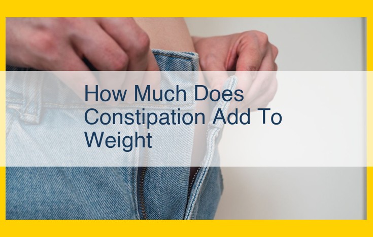 Constipation and Weight: Unveiling the Hidden Connection