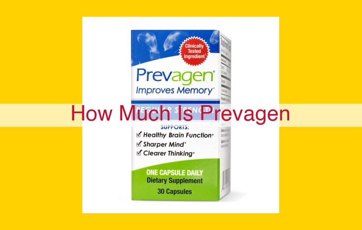 Prevagen: The Daily Supplement for Enhanced Cognitive Health and Memory Support