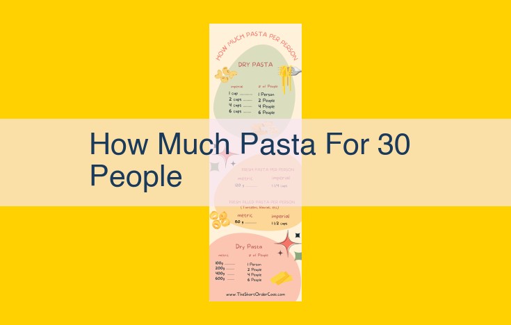 Cook Perfect Pasta for 30: Optimal Amount and Serving Guide