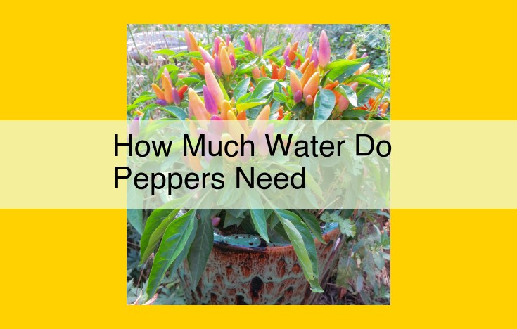 Water's Crucial Role in Maximizing Pepper Growth: A Comprehensive Guide