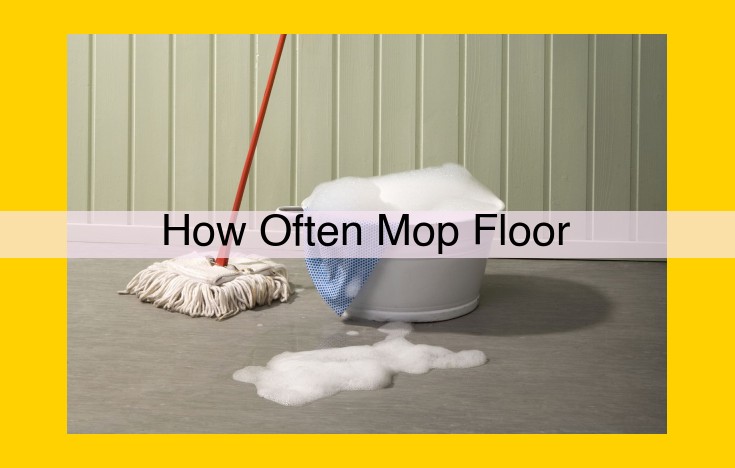 Essential Mopping Schedule: Frequency, Timing, and High-Traffic Areas