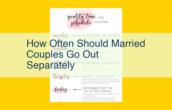 Married Couples: Exploring Separate Activities for Personal Growth and Relationship Harmony