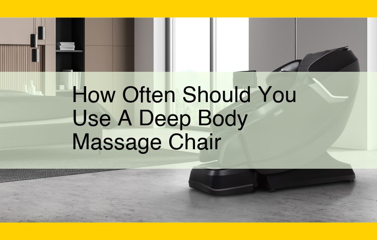 Optimal Frequency of Deep Body Massage Chair Usage: A Comprehensive Guide