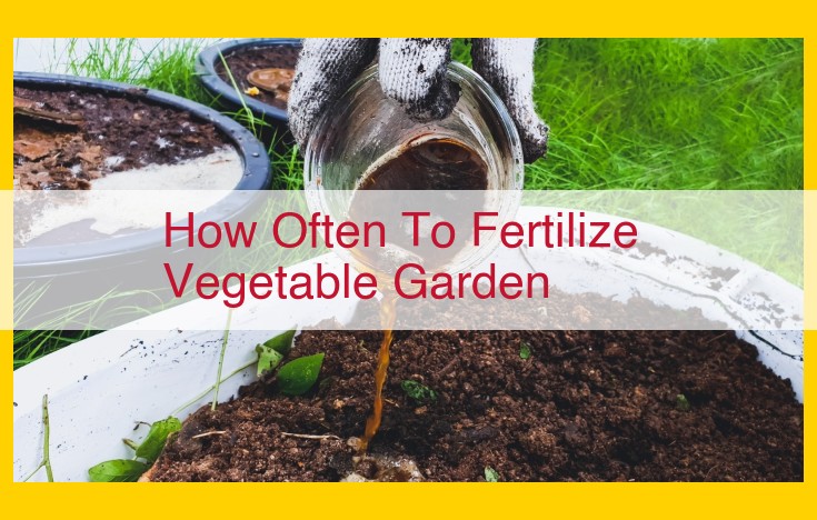 The Optimal Frequency for Fertilizing a Vegetable Garden: A Comprehensive Guide