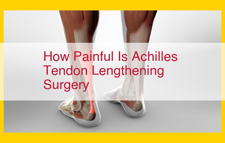 Complete Guide to Achilles Tendon Lengthening Surgery: Pain Management and Post-Op Care