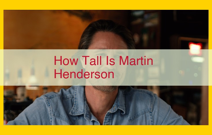 Top Physical Attributes: Martin Henderson's Height and Physique in Cinema