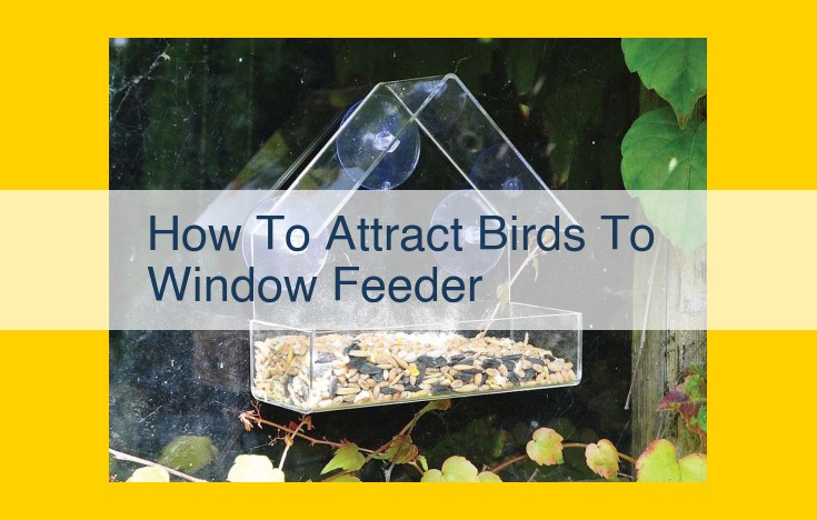 Ultimate Guide to Attract Birds to Your Window Feeder with Essential Tips