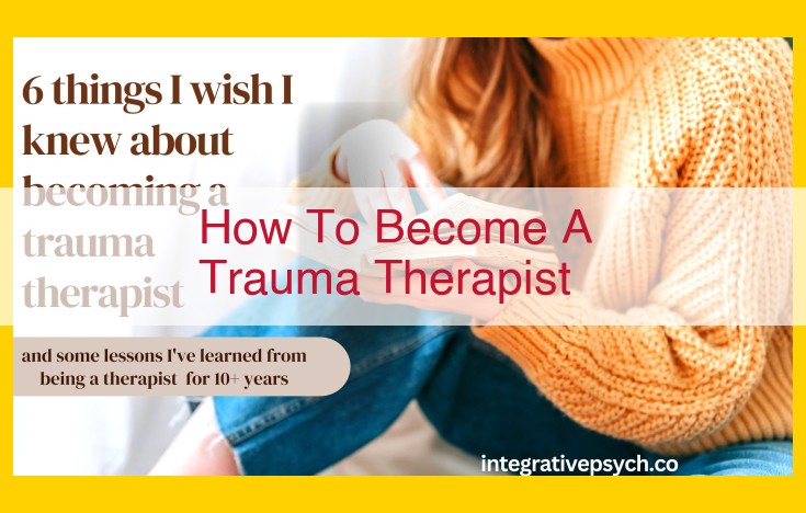 Become a Trauma Therapist: A Comprehensive Guide to Education, Training, and Resources