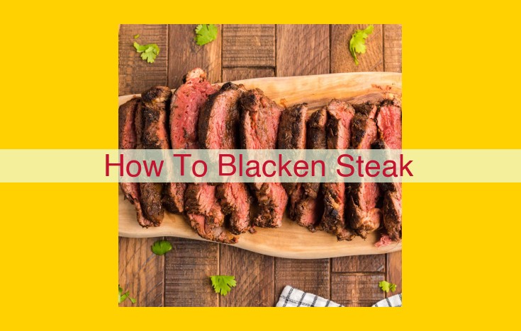 Blackening Steaks: A Guide to Creating a Scrumptious Seared Crust