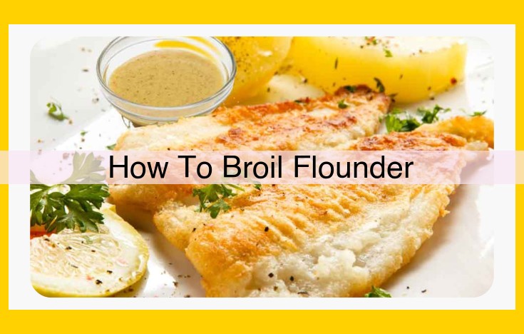 Broil Flounder Fillets with Lemon and Herb Seasoning: A Quick and Flavorful Recipe