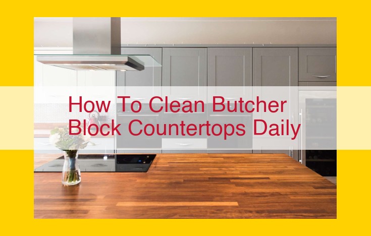 Daily Butcher Block Countertop Maintenance: Keeping Your Kitchen Clean and Germ-Free