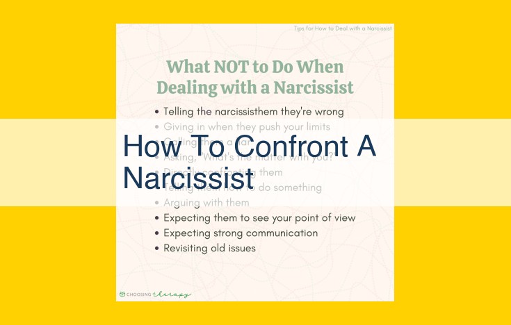 How to Confront a Narcissist Effectively: A Comprehensive Guide