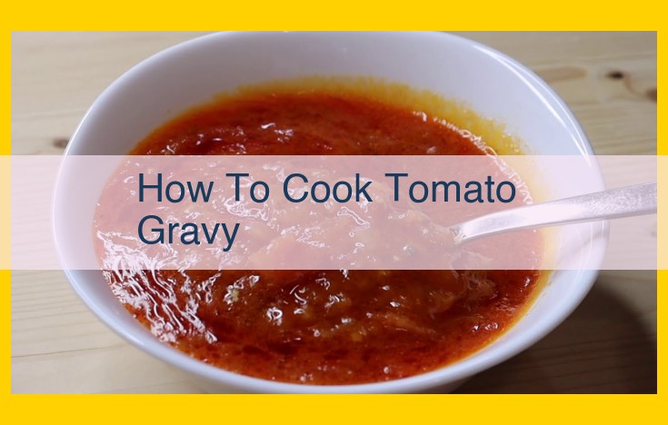 How to Craft a Flavorful Tomato Gravy: A Culinary Guide