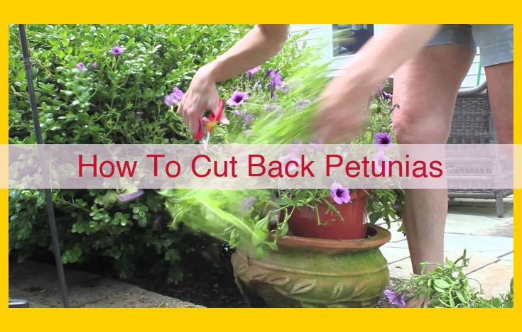 Petunia Pruning Techniques: Optimize Growth and Flowering for Closeness Ratings of 10 and 8