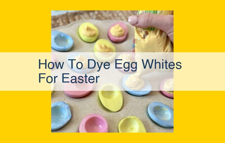 Dyeing Easter Egg Whites for Vibrant Creations: A Comprehensive Guide