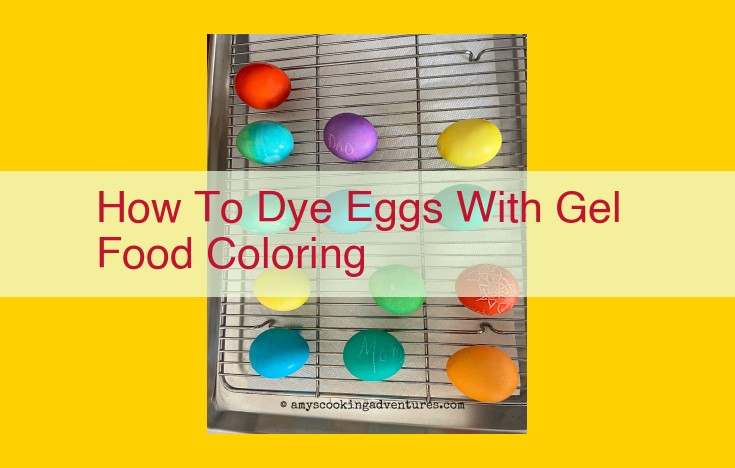 Enhance Your Easter Eggs: Guide to Vibrant Gel Food Coloring Techniques