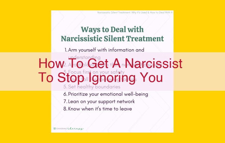 5 Proven Strategies to End Narcissist Silent Treatment: A Comprehensive Guide