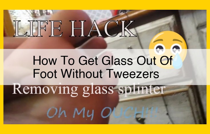 How to Safely Remove Glass From Foot Without Tweezers: A Step-by-Step Guide