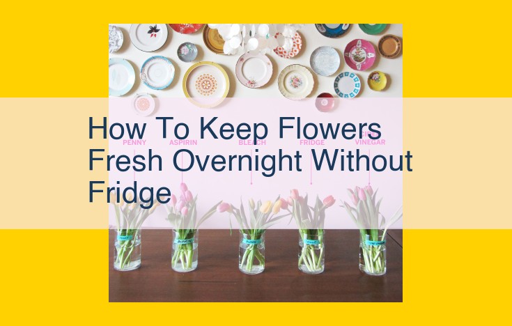 Keep Flowers Fresh Overnight Without Refrigeration: A Simple Guide