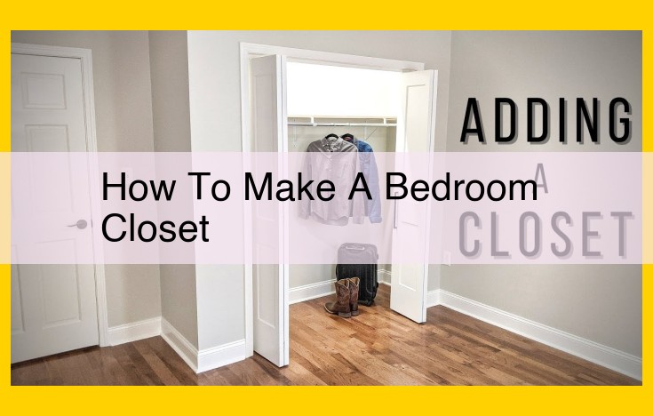 Step-by-Step Guide to Building a Functional and Stylish Bedroom Closet