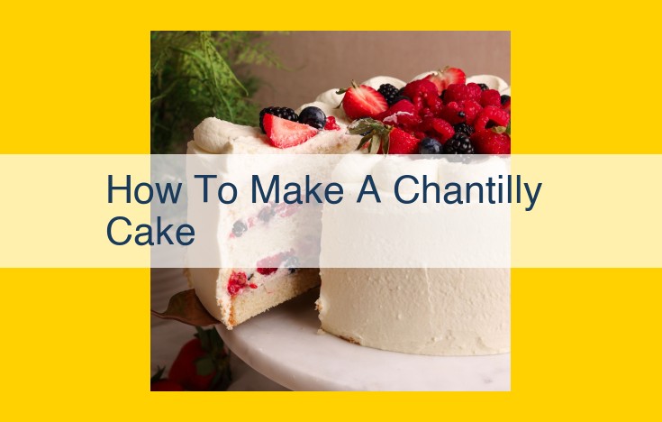 Master the Art of Chantilly Cake Creation: A Step-by-Step Guide