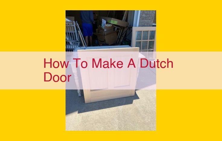 How to Build a Dutch Door: A Comprehensive Guide for DIYers