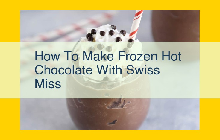 Indulge in Delightful Frozen Hot Chocolate: A Sweet and Comforting Treat