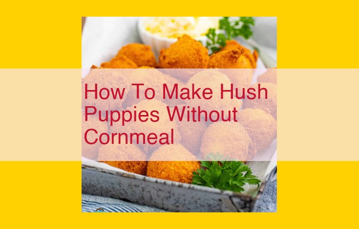 Make Crispy Hush Puppies Without Cornmeal: Flour and Breadcrumb Substitutes