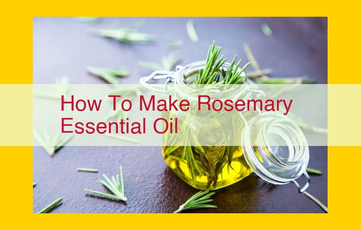 Rosemary Essential Oil: A Step-by-Step Extraction Guide for Aromatherapy and Beyond